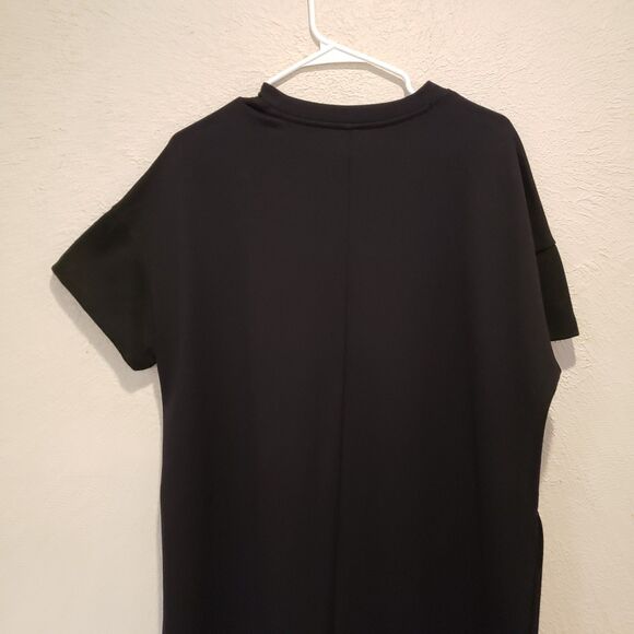 Athleta Womens Medium Boulevard  2 Side Split Maxi Dress Black - Picture 7 of 9